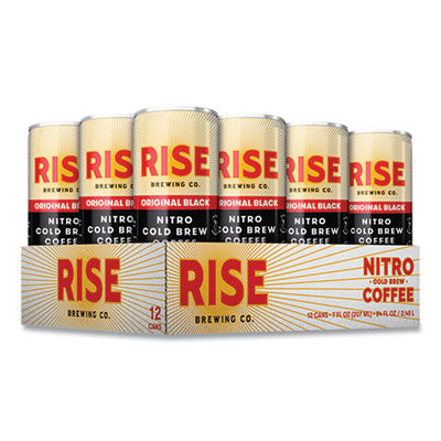 RSB00043 Nitro Cold Brew Latte, Original Black, 7 oz Can, 12/Carton