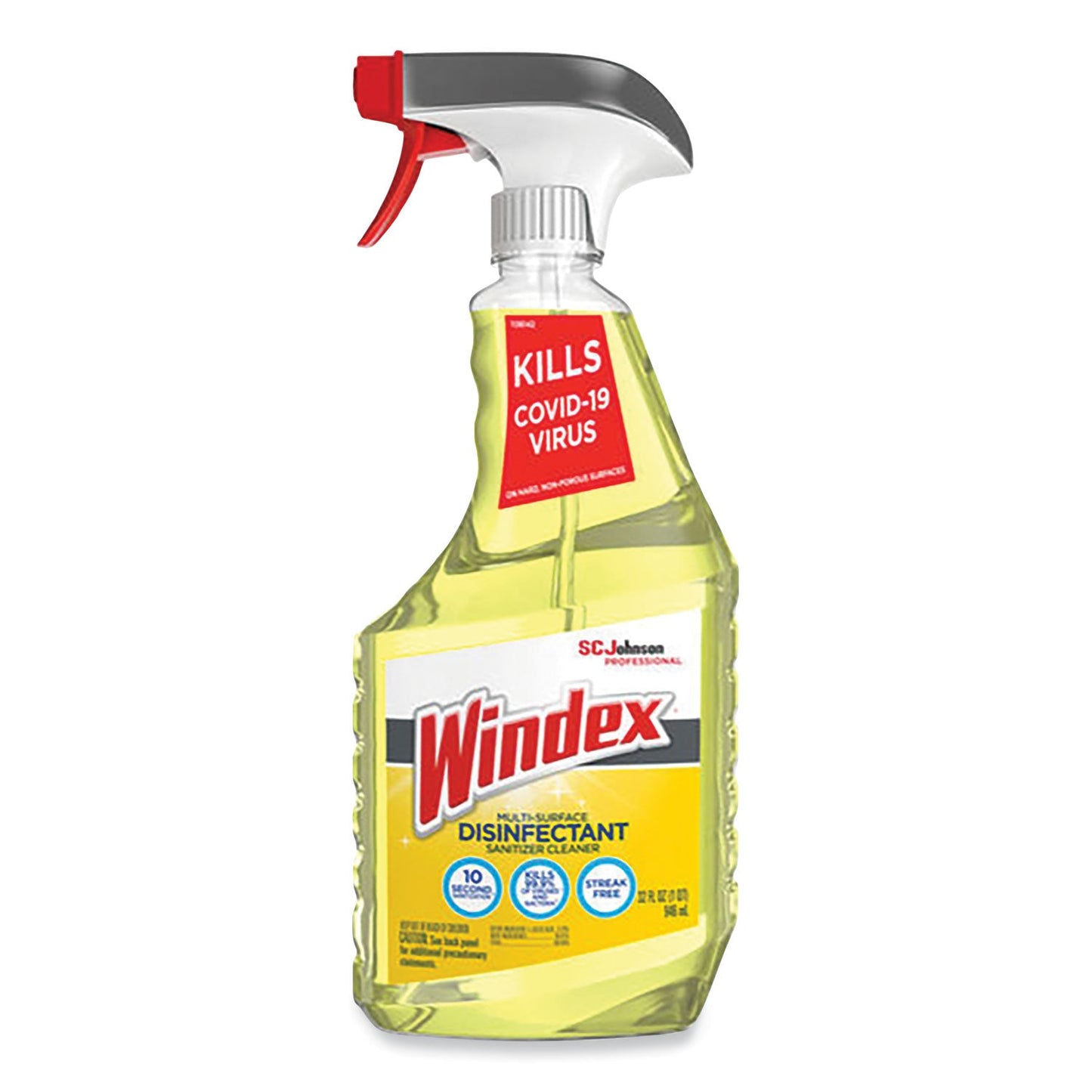 SJN682266EA Multi-Surface Disinfectant Cleaner, Citrus Scent, 32 oz Spray Bottle Windex