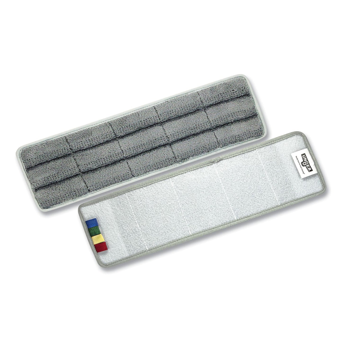 UNGCLMFP OmniClean Microfiber Pads, 16", Gray, 5/Pack Unger