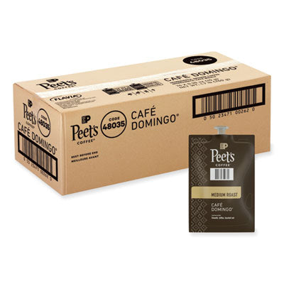 PEELPC00262 FLAVIA Ground Coffee Freshpacks, Cafe Domingo Blend, 76/Carton PEETS