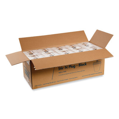 RPPSTRNPLUGBK Beverage Plugs, Black, 200/Box, 10 Boxes/Carton AMERCAREROYAL
