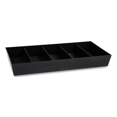EMSSNACKORGTBLK Anchor Collection 5-Compartment Snack Organizer, 12 x 24 x 3.25, Black