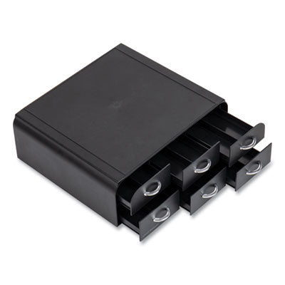 EMSTRY6PCBLK 2-Tier 6-Drawer Single Serve Coffee Pod Drawer, 14 x 12.25 x 4.75, Black