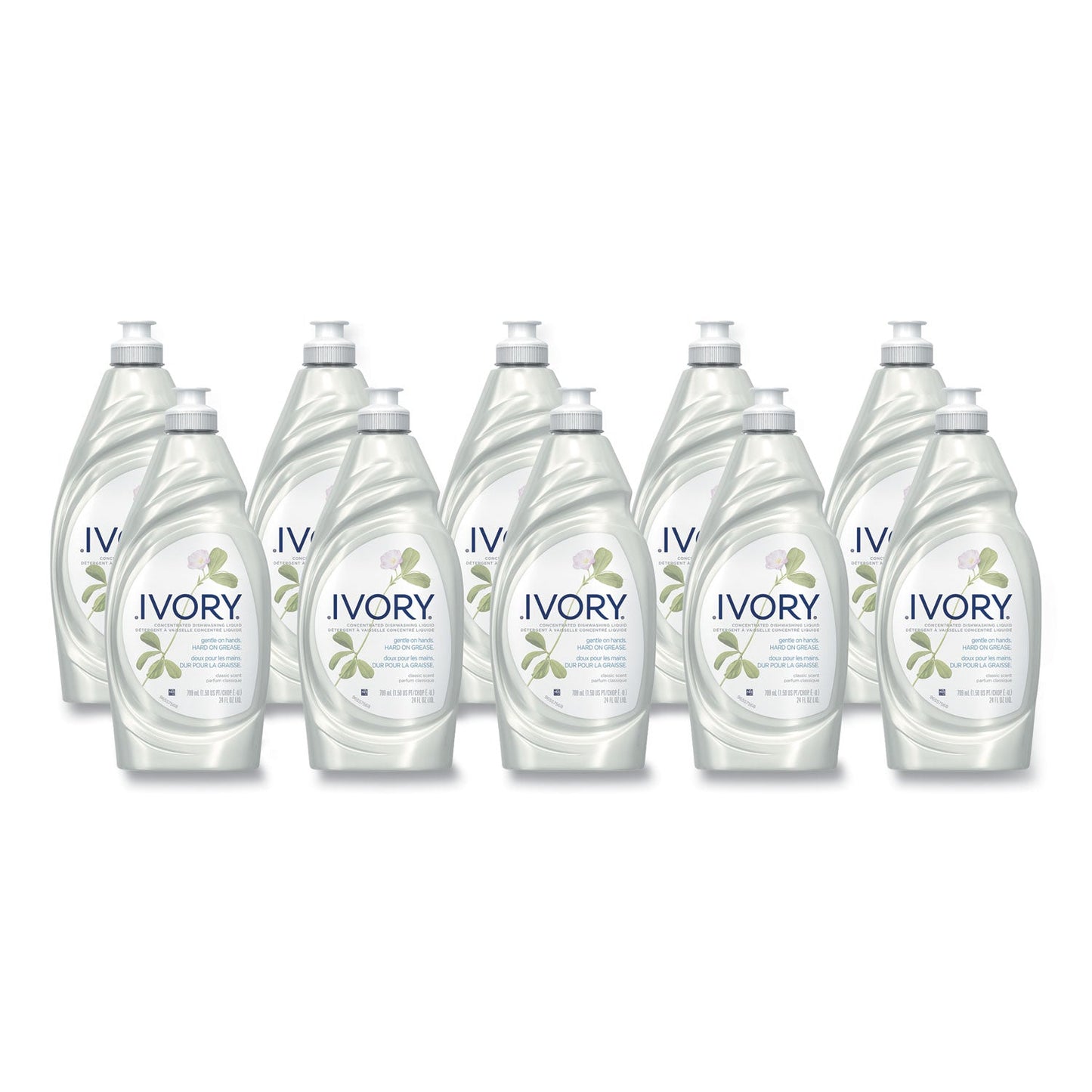 PGC25574 Dish Detergent, Classic Scent, 24 Oz Bottle, 10/carton Ivory