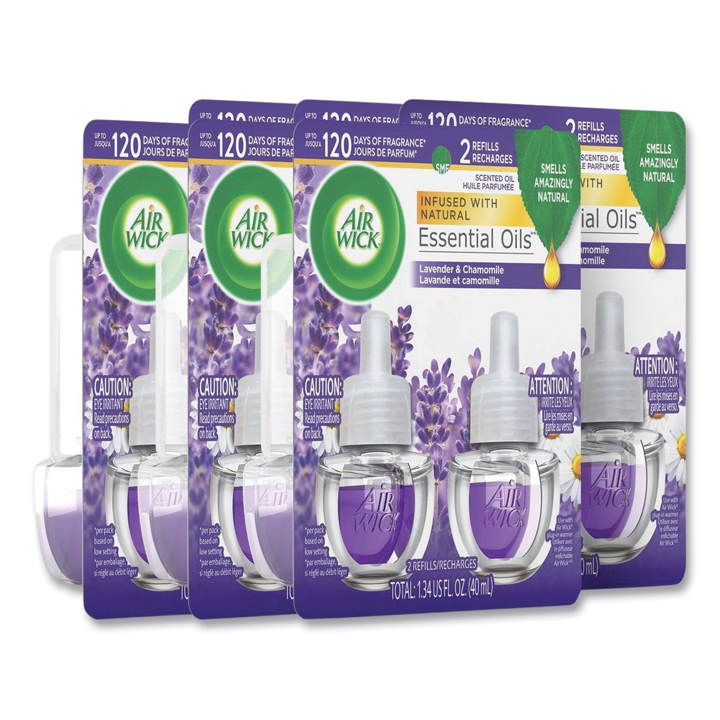 RAC78473CT Scented Oil Refill, Lavender and Chamomile, 0.67 oz, 2/Pack, 6 Packs/Carton Air Wick