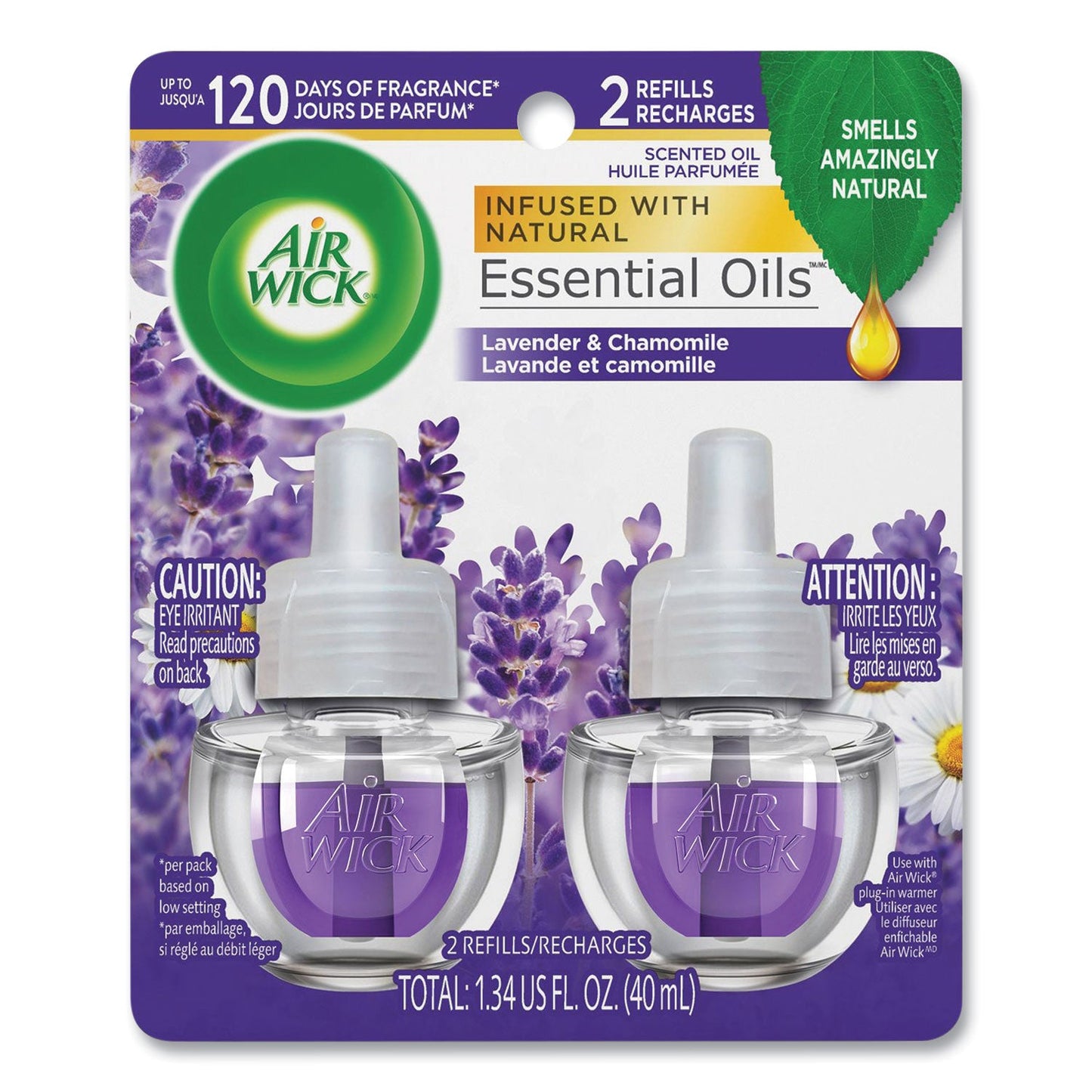 RAC78473PK Scented Oil Refill, Lavender And Chamomile, 0.67 Oz, 2/pack Air Wick