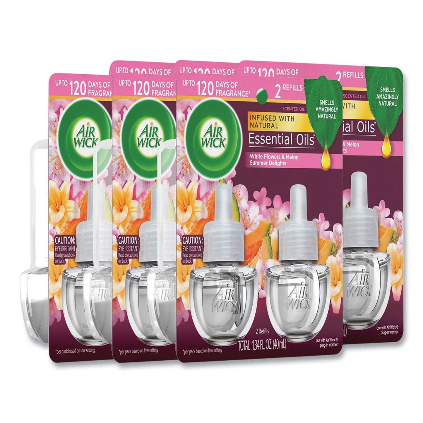 RAC91112 Scented Oil Refills, Summer Delights, 0.67 oz, 2/Pack, 6 Packs/Carton Air Wick