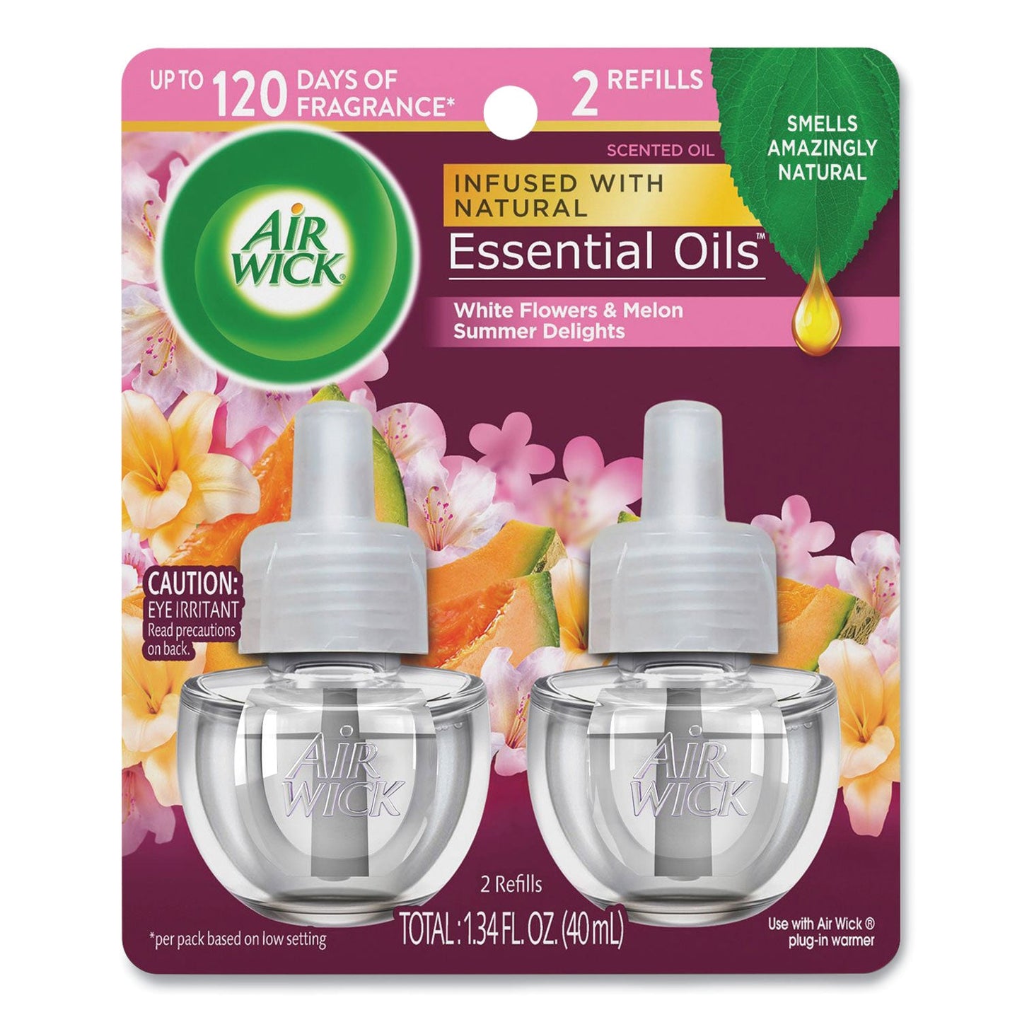 RAC91112PK Scented Oil Refills, Summer Delights, 0.67 oz, 2/Pack Air Wick