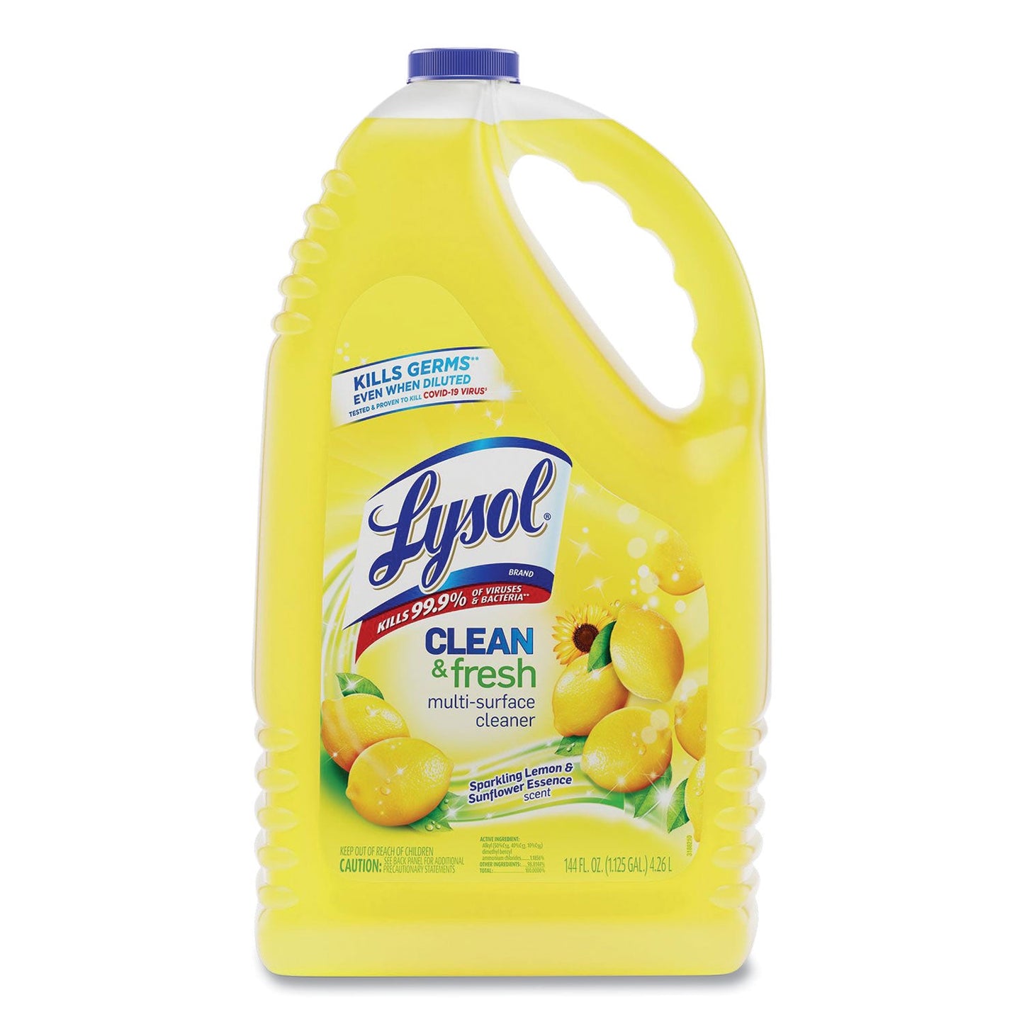 RAC77617EA Clean and Fresh Multi-Surface Disinfectant Cleaner, Sparkling Lemon and Sunflower Essence, 144 oz Bottle LYSOL Brand