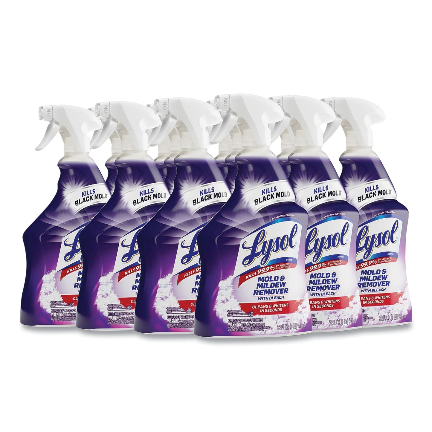RAC78915 Mold And Mildew Remover With Bleach, 32 Oz Spray Bottle, 12/carton LYSOL Brand
