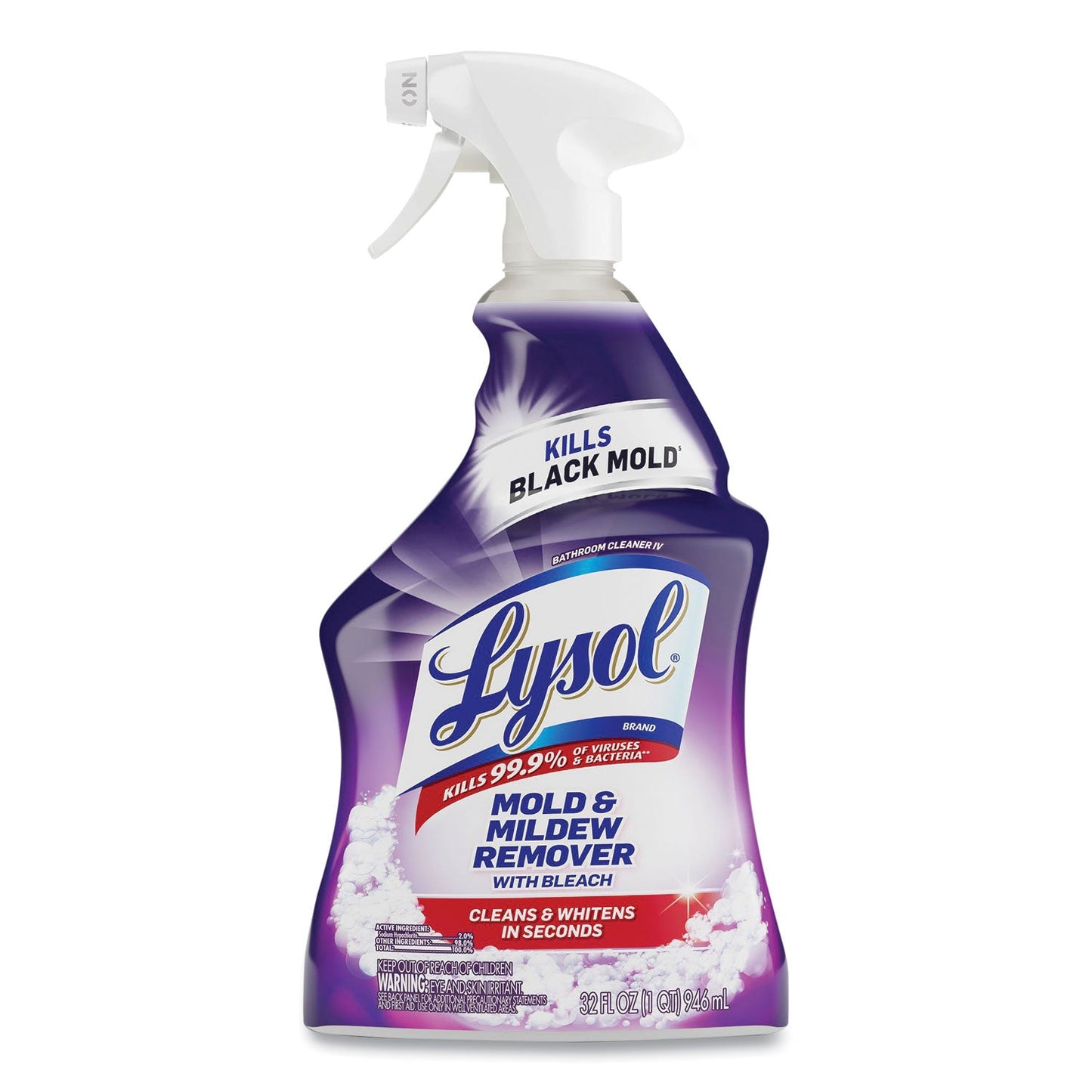RAC78915EA Mold And Mildew Remover With Bleach, Ready To Use, 32 Oz Spray Bottle LYSOL Brand
