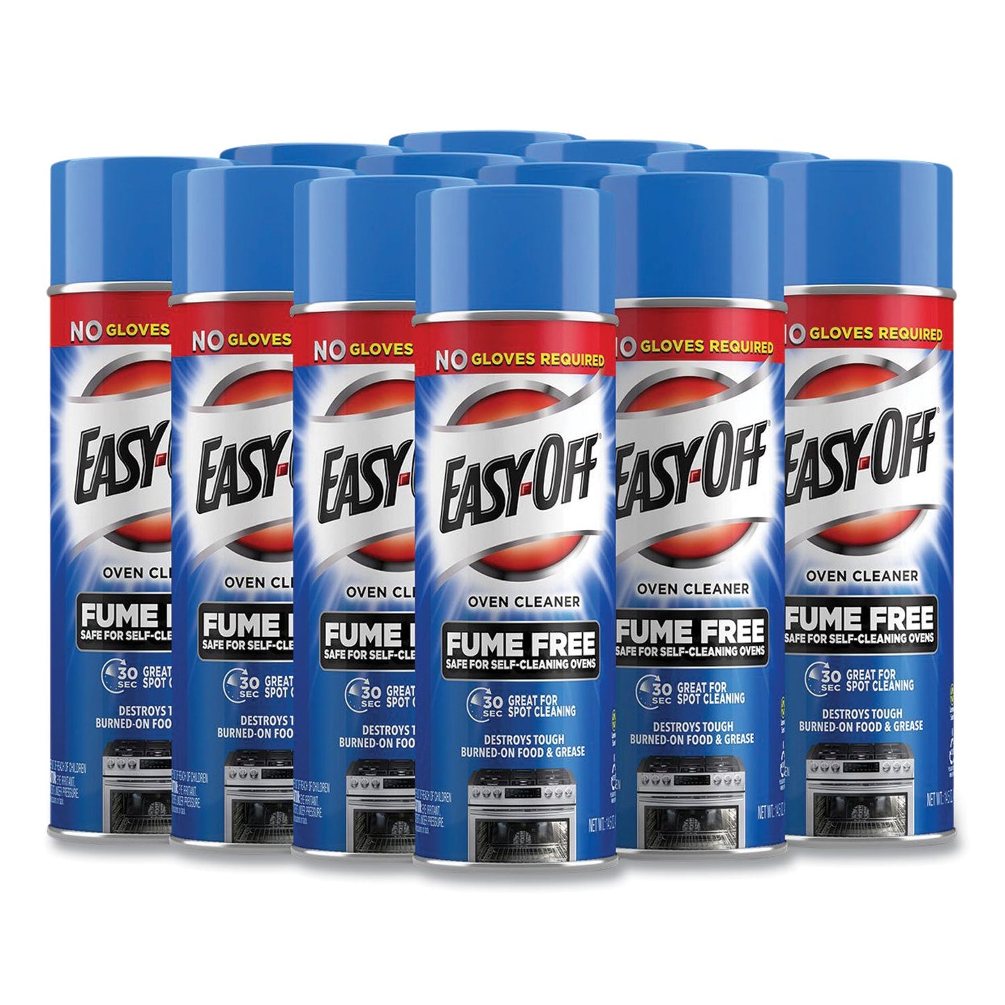 RAC87977CT Fume-Free Oven Cleaner, Lemon Scent 14.5 Oz Aerosol Spray, 12/carton EASY-OFF