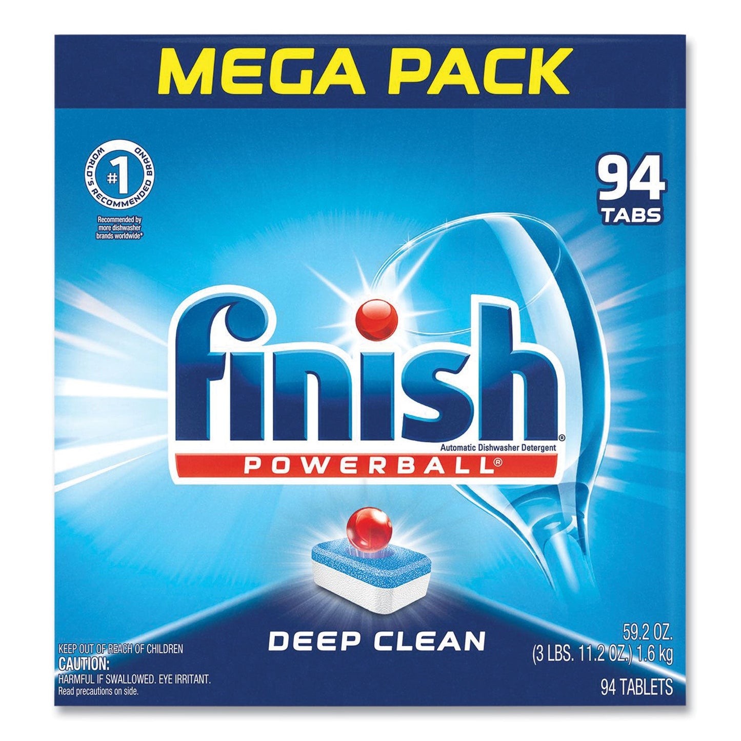 RAC97330 Powerball Dishwasher Tabs, Fresh Scent, 94/Box FINISH