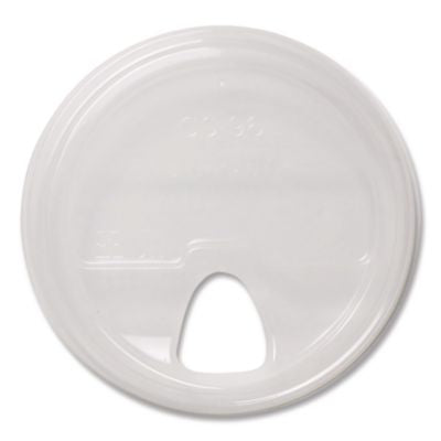 WORCPLCS12NS PLA Clear Cold Cup Lids, Fits 9 oz to 24 oz Cold Cups, Plastic, Clear, 1,000/Carton WORLD CENTRIC