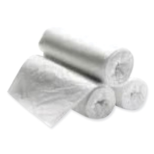 GENVNR434814N High Density Can Liners, 56 gal, 14 mic, 43" x 46", Natural, Interleaved Roll, 25 Bags/Roll, 8 Rolls/Carton