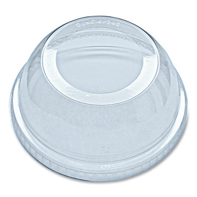 FABDLKC1624S Greenware Cold Drink Lids, Dome, Fits 16 oz to 24 oz Cold Cups, Plastic, Clear, 1,000/Carton