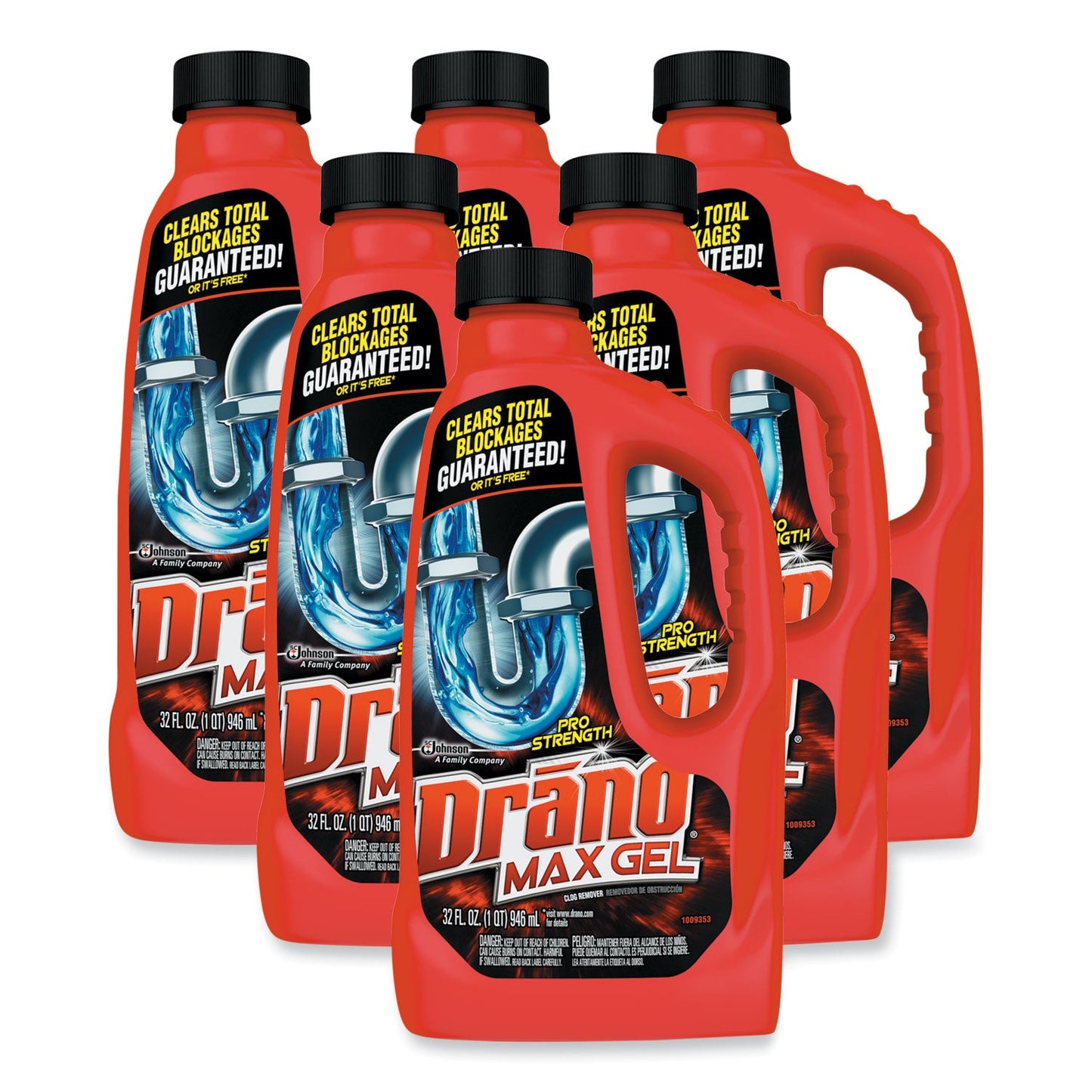 SJN694768CT Max Gel Clog Remover, 32 Oz Bottle, 12/carton Drano