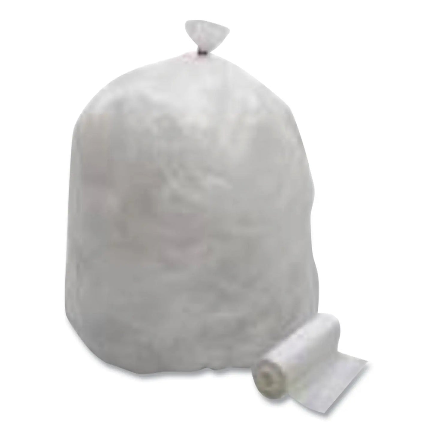 GENVNR334016N5 High Density Can Liners, 33 gal, 16 mic, 33" x 39", Natural, Interleaved Roll, 500/Carton GEN