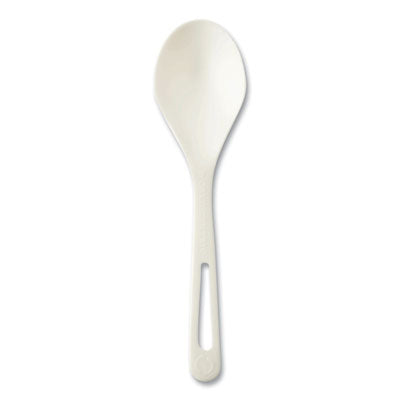 WORSOPSB TPLA Bulk Cutlery, Soup Spoon, Plastic, Light Beige, 1,000/Carton WORLD CENTRIC