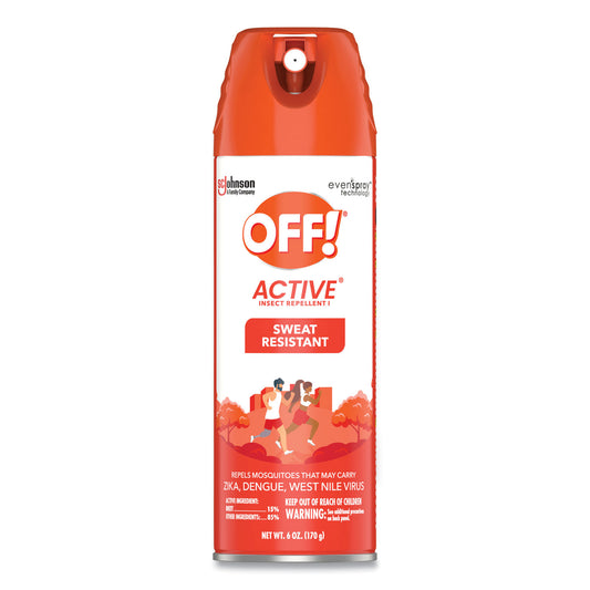 SJN334678 ACTIVE Insect Repellent, 6 oz Aerosol Spray, 12/Carton