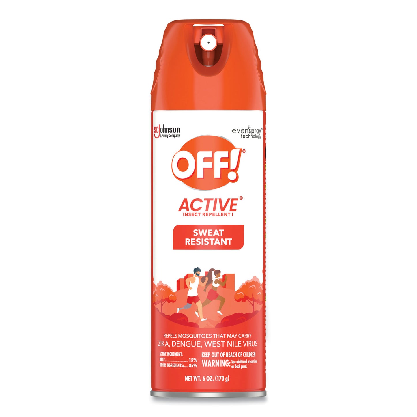 SJN334678 ACTIVE Insect Repellent, 6 oz Aerosol Spray, 12/Carton