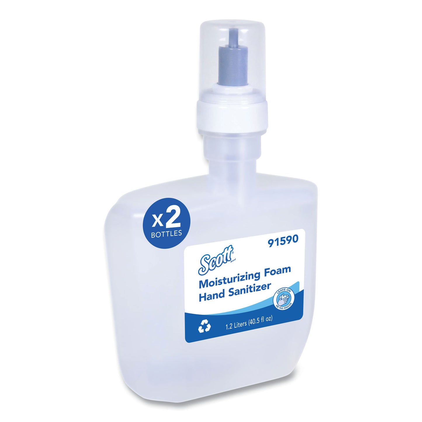 KCC91590 Pro Moisturizing Foam Hand Sanitizer, 1,200 Ml Cassette, Fruity Cucumber Scent, 2/carton Scott