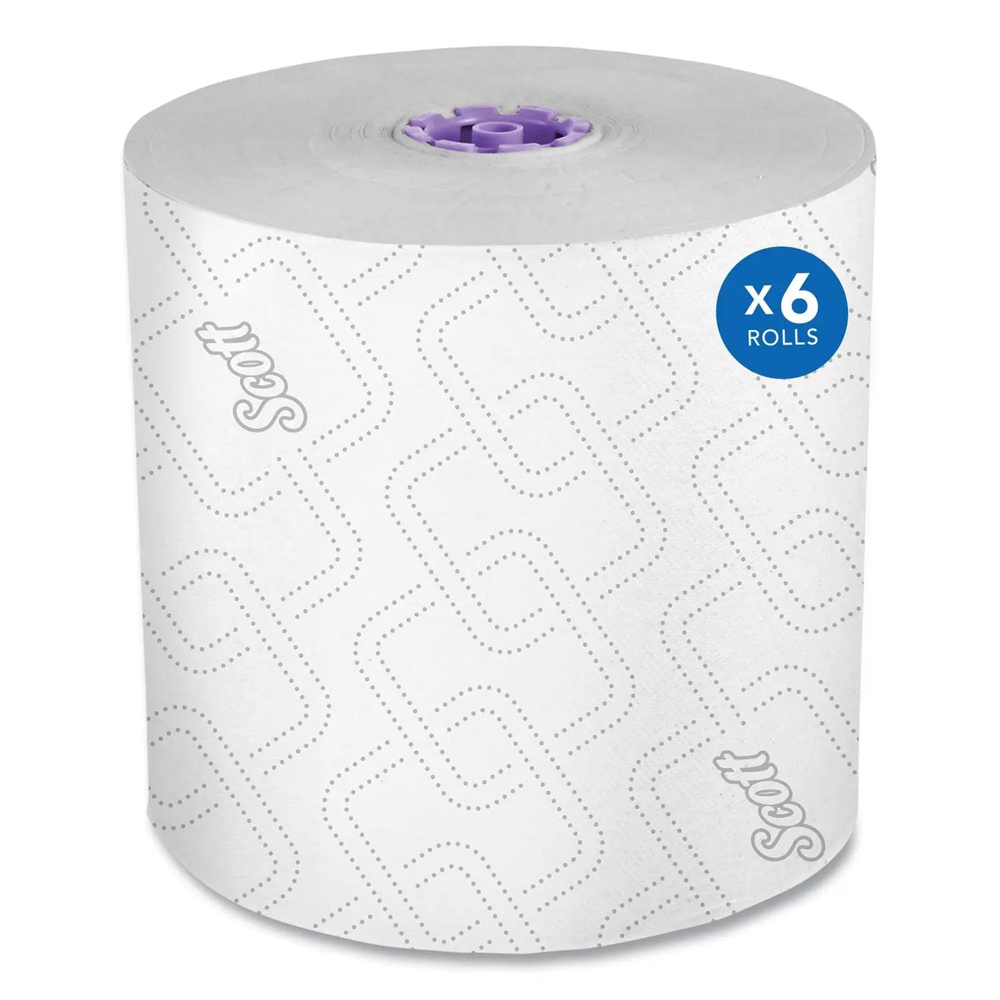 KCC02001 Essential High Capacity Hard Roll Towel, 1-Ply, 8" x 950 ft, White, 6 Rolls/Carton Scott