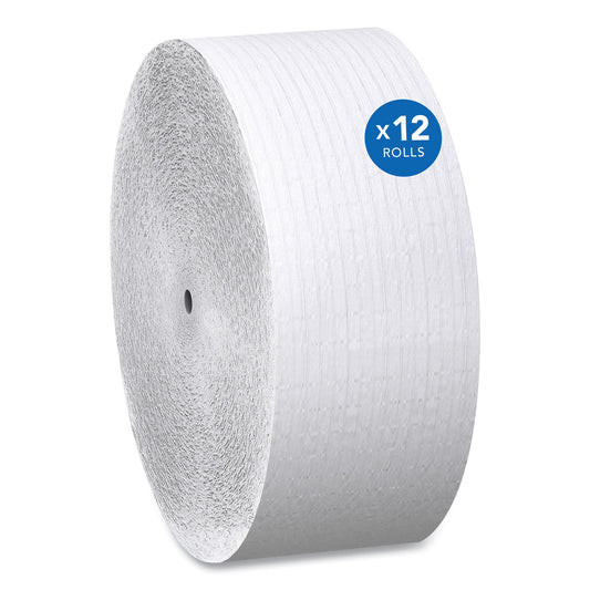KCC07005 Essential Coreless JRT, Septic Safe, 1-Ply, 3.75" x 2,300 ft, White, 12 Rolls/Carton