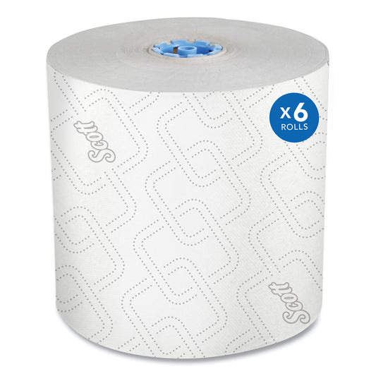 KCC25702 Pro Hard Roll Paper Towels with Elevated Scott Design for Scott Pro Dispenser, Blue Core Only, 1-Ply, 1,150 ft, 6 Rolls/CT