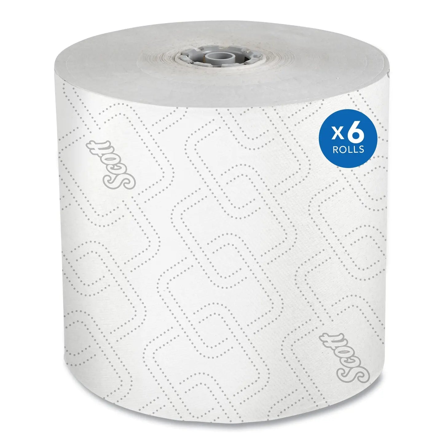 KCC25703 Pro Hard Roll Paper Towels with Elevated Scott Design for Scott Pro Dispenser, Gray Core Only, 1-Ply, 1,150 ft, 6 Rolls/CT Scott