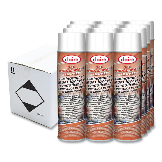CGC880 Gel Vandal Mark Remover, 15 oz Aerosol Spray, Dozen