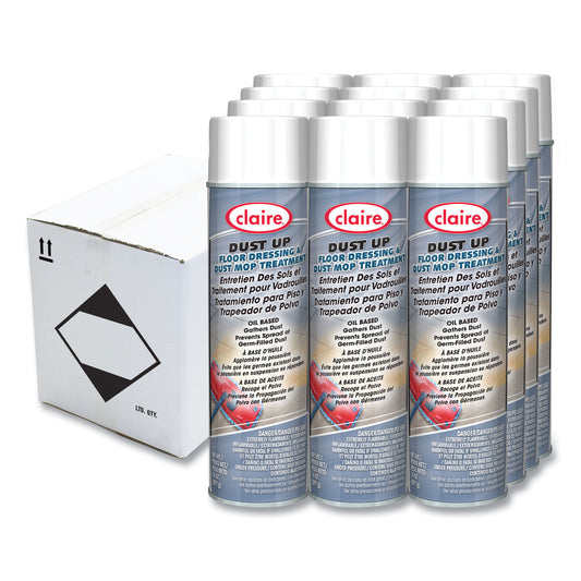 CGC875 Dust Up Floor Dressing and Dust Mop Treatment, Lemon Scent, 14 oz Aerosol Spray, Dozen