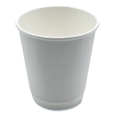 BWKDW10HCUPPK Paper Hot Cups, Double-Walled, 10 oz, White, 25/Pack BOARDWALK