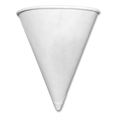CFRCPCONE4 Paper Cone Cups, 4 oz, White, 5,000/Carton RDI USA