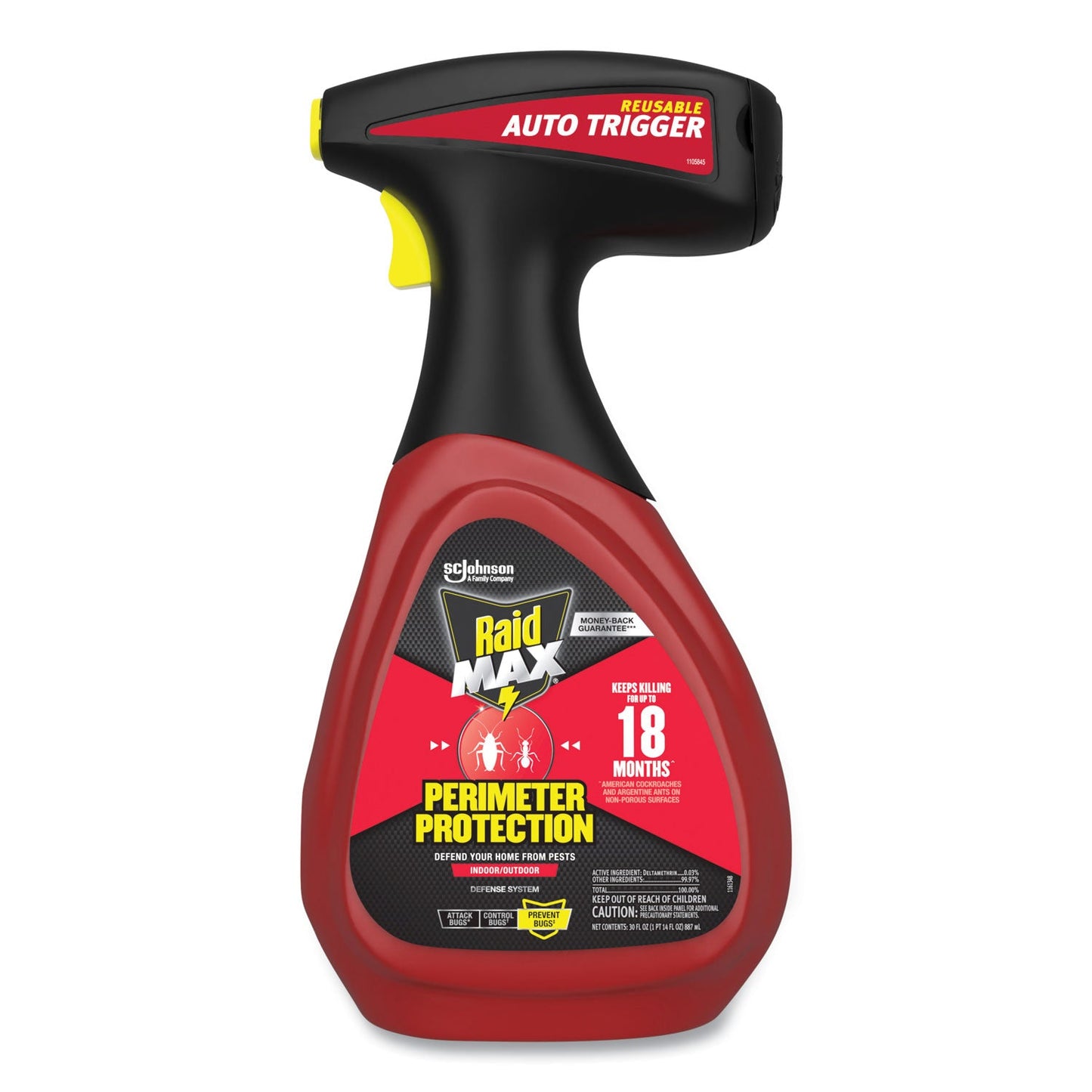 SJN335684 Max Perimeter Protection, 30 Oz Bottle, 6/carton Raid