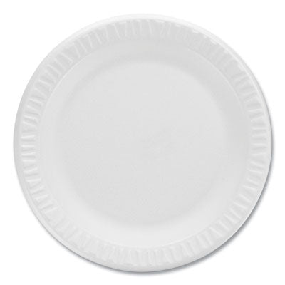 DCC9PWCRPK Concorde Non-Laminated Foam Plates, 9" Dia, White, 125/pack DART