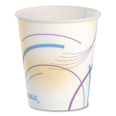 SCC52MD Paper Water Cups, 5 oz, Meridian Design, 100/Sleeve, 25 Sleeves/Carton DART