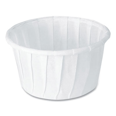 SCC125U Paper Portion Cups, 1.25 oz, White, 250/Bag, 20 Bags/Carton
