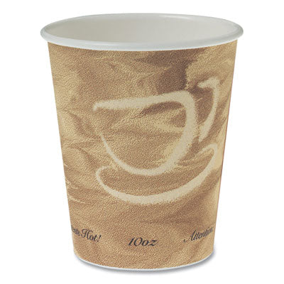 SCC370MS Single Sided Poly Paper Hot Cups, 10 Oz, Mistique Design, 50/bag, 20 Bags/carton