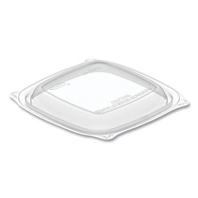 DCCC816BDL PresentaBowls Pro Clear Square Lids for 8 oz to 16 oz Bowls, 5 x 5 x 1, Clear, Plastic, 63/Bag, 8 Bags/Carton