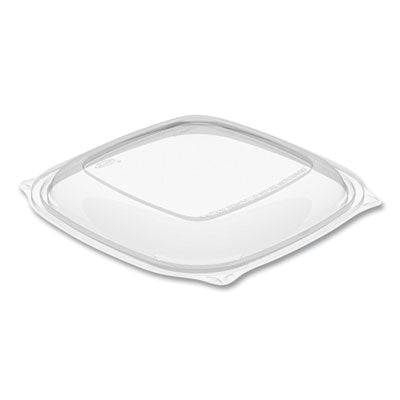 DCCC2464BDL PresentaBowls Pro Clear Square Lids for 24 oz to 32 oz Bowls, 8.5 x 8.5 x 0.5, Clear, Plastic, 63/Bag, 4 Bags/Carton DART