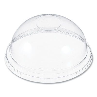 DCCDNR662 Plastic Dome Lid, No-Hole, Fits 9 oz to 22 oz Hot Cups, Clear, 100/Sleeve, 10 Sleeves/Carton