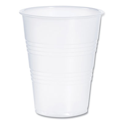 DCCY9CT High-Impact Polystyrene Cold Cups, 9 oz, Plastic, Translucent, 100/Sleeve, 25 Sleeves/Carton DART