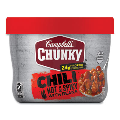 GRR35100013 Chunky Firehouse Hot and Spicy Chili with Beans, 15.25 oz, 8/Carton