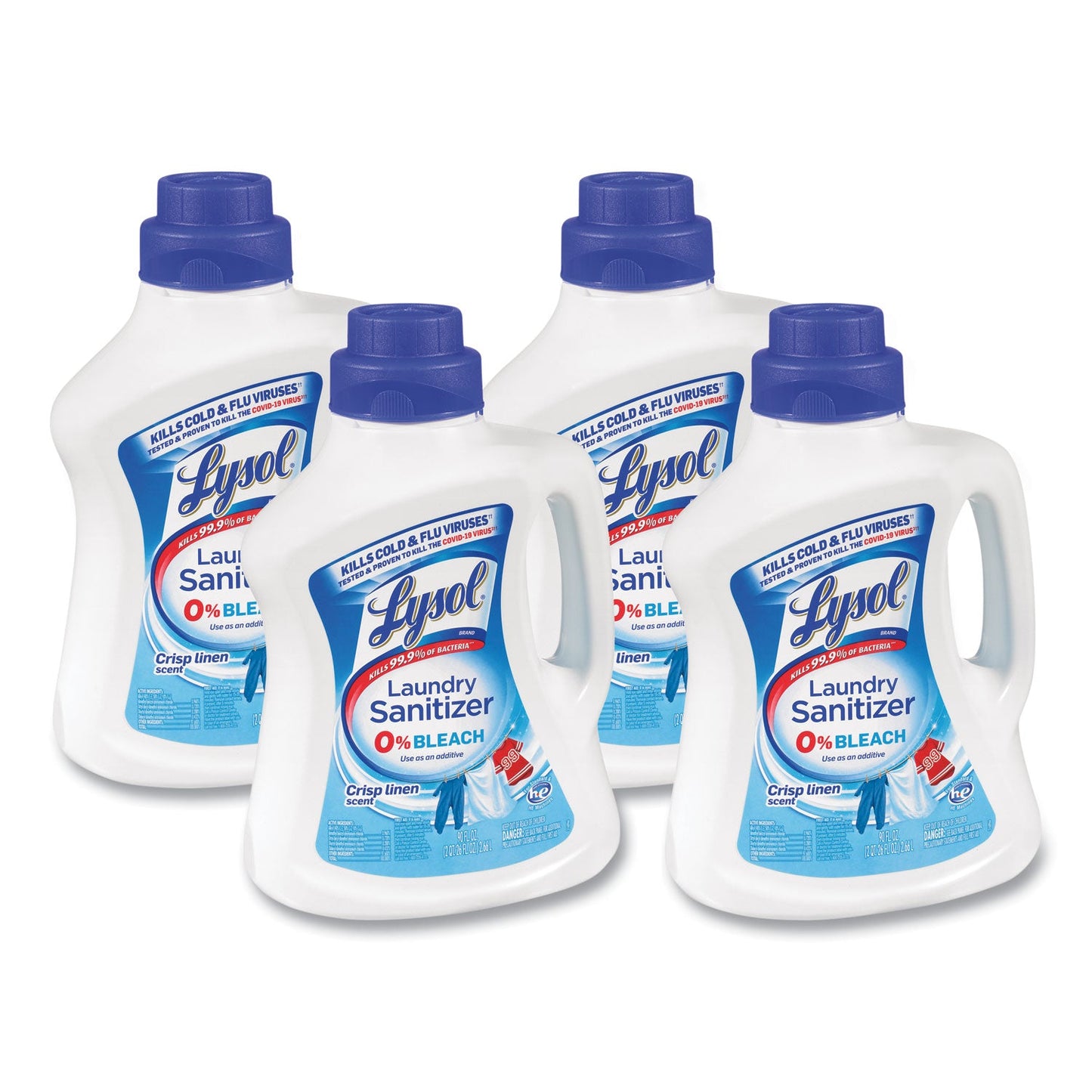 RAC95872 Laundry Sanitizer, Liquid, Crisp Linen, 90 Oz, 4/carton LYSOL Brand