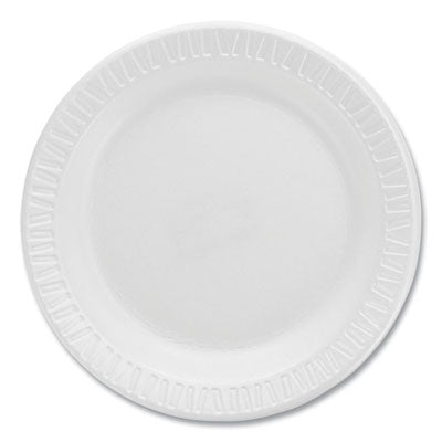 DCC6PWQR Quiet Classic Laminated Foam Dinnerware Plates, 6" dia, White, 125/Pack, 8 Packs/Carton DART