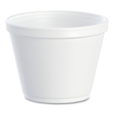 DCC12SJ20 Food Containers, 12 oz, White, Foam, 25/Bag, 20 Bags/Carton