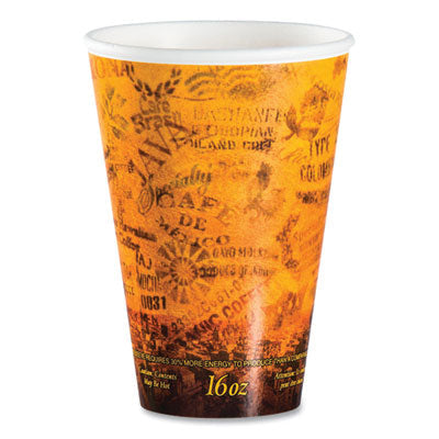 DCC16U16ESC Fusion Escape Foam Hot/cold Cups, 16 Oz, Brown/black, 1,000/carton DART
