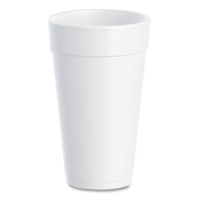 DCC20J16 Foam Drink Cups, 20 Oz, White, 500/carton