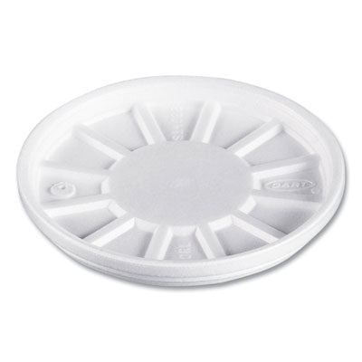 DCC20RL Vented Foam Lids, Fits 6 oz to 32 oz Hot Cups, White, 50/Pack, 10 Packs/Carton DART